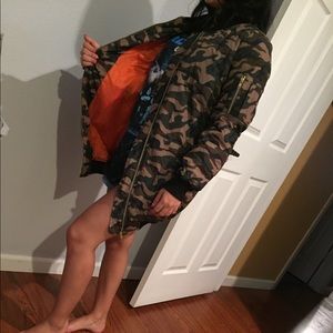 Camouflage oversized jacket